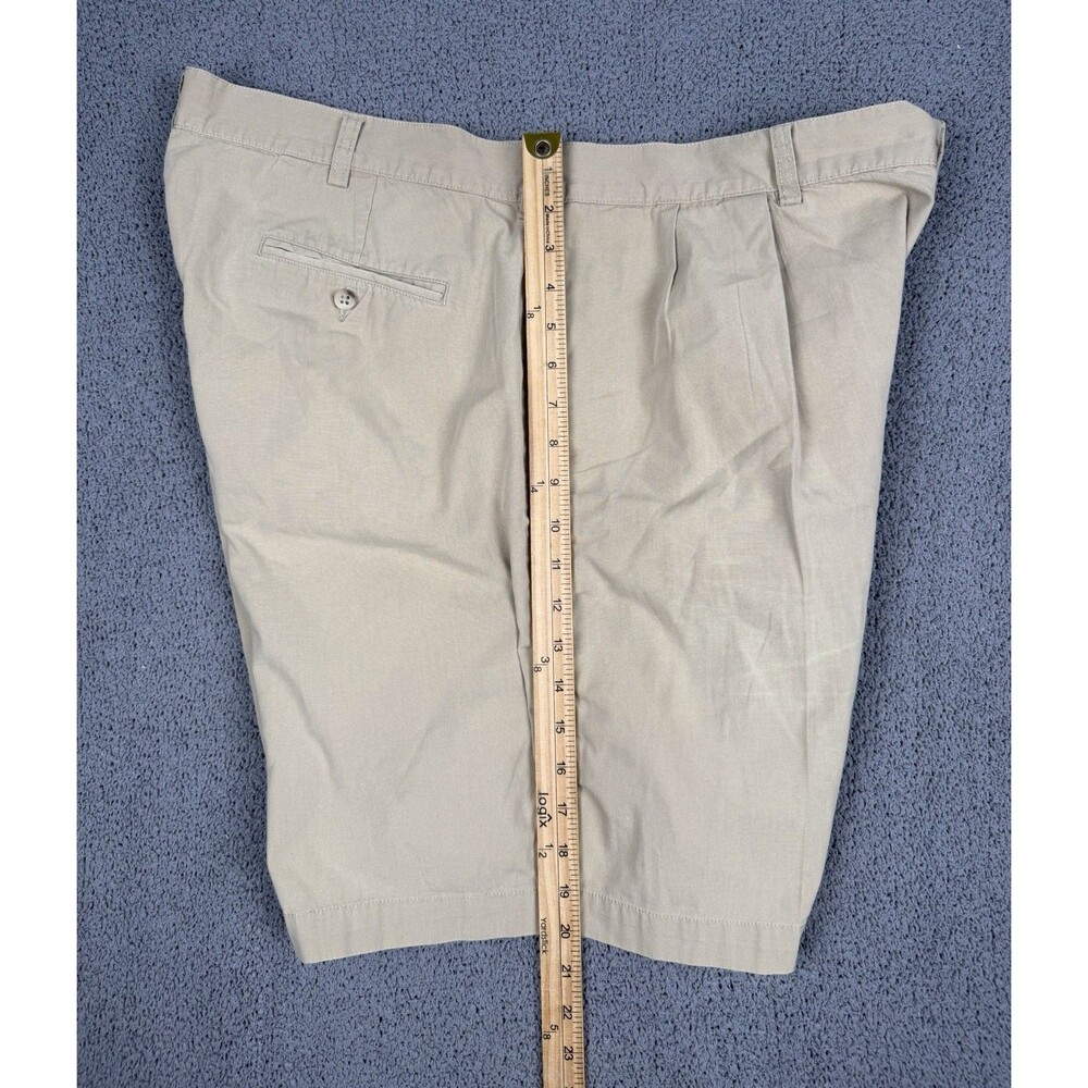 Vintage Polo Ralph Lauren Shorts Mens 42 Khaki Pleated Tyler Short Classic - Picture 9 of 10